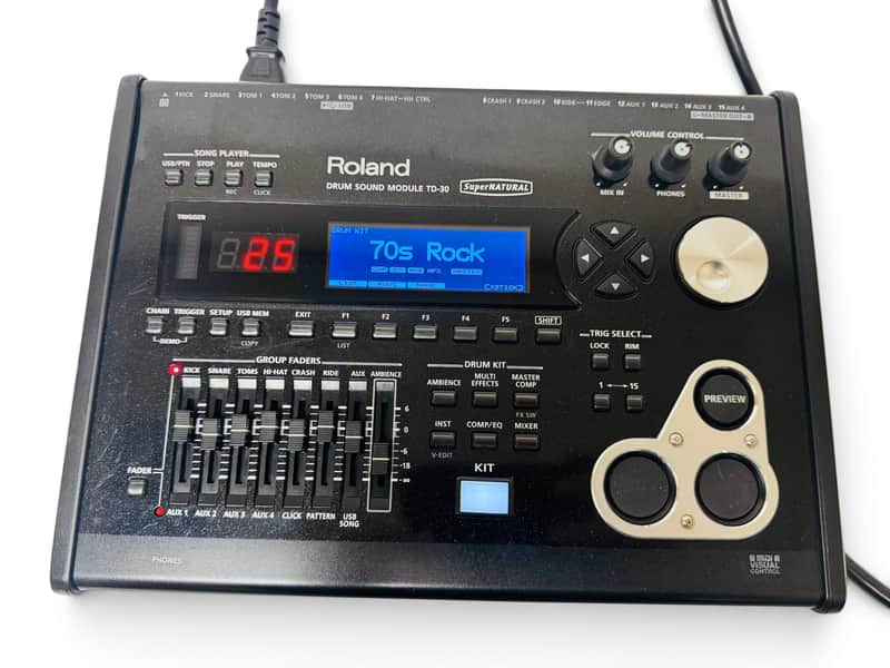 Roland TD-30 V-Drums Electronic Module Brain TD30 image 1