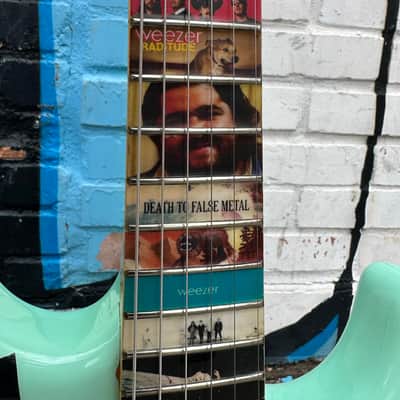 The  Weezer Guitar by Gepettos Guild - Seafoam Green Rivers Cuomo image 14