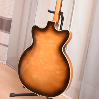 Hüttl Beat King II – 1960s German Vintage Archtop Hollowbody Jazz Guitar image 15