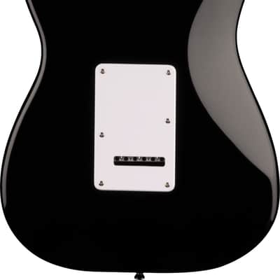 Squier Sonic Stratocaster, Maple Fingerboard, White Pickguard, Black image 2