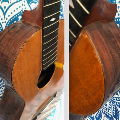 Antique Vintage 1896 Andrew Groehsl Chicago, IL Parlor Guitar Project Brazilian Rosewood image 2