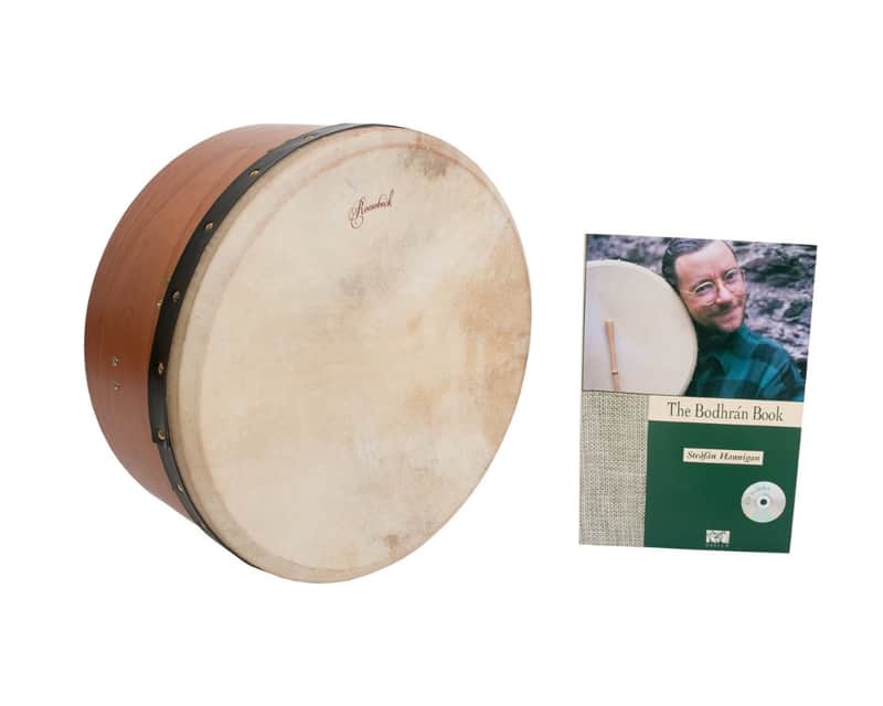 Roosebeck Bodhran Drum Package Includes: Irish Deep Bodhran Tunable Drum W/ Tipper, Red Cedar + Drum image 1