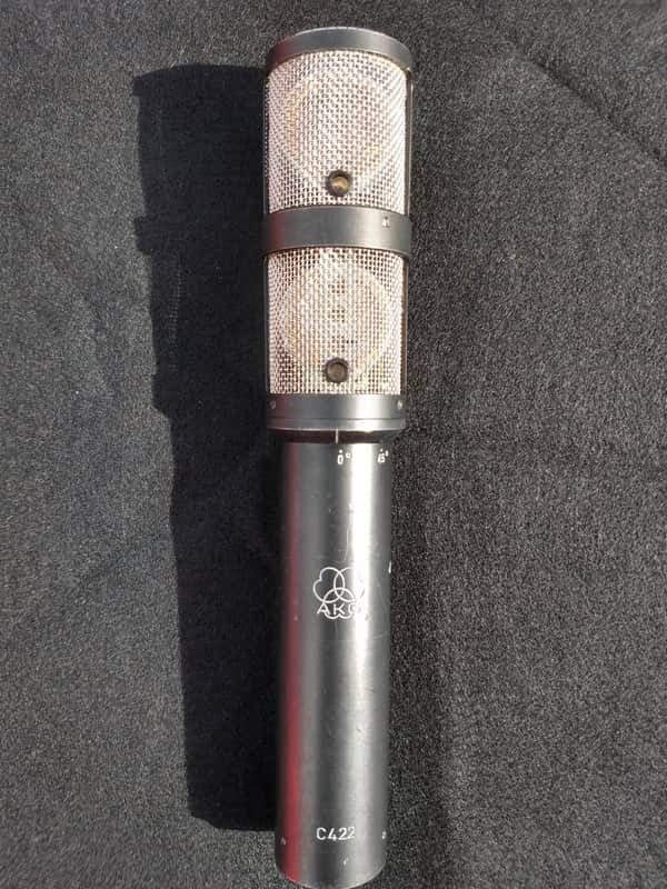 AKG C422 Stereo Microphone C414 1980's Black image 1