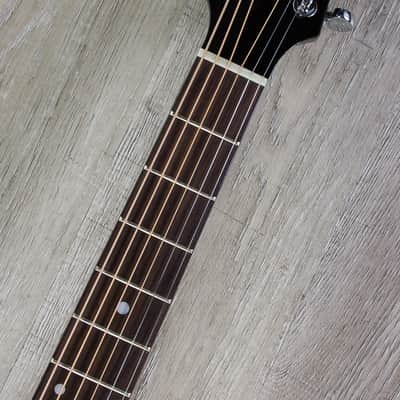 Takamine EF261SBL Acoustic-Electric Guitar in Gloss Black with Hard Case image 9