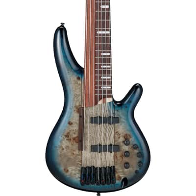 Ibanez SR Bass Workshop SRA7 7-String Bass Guitar - Cosmic Blue Starburst image 4