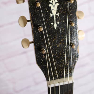 Vintage 1960 Harmony Alden H46 Stratotone Mars- Gold Sparkle - 2 Dearmond - RARE 👀 image 4