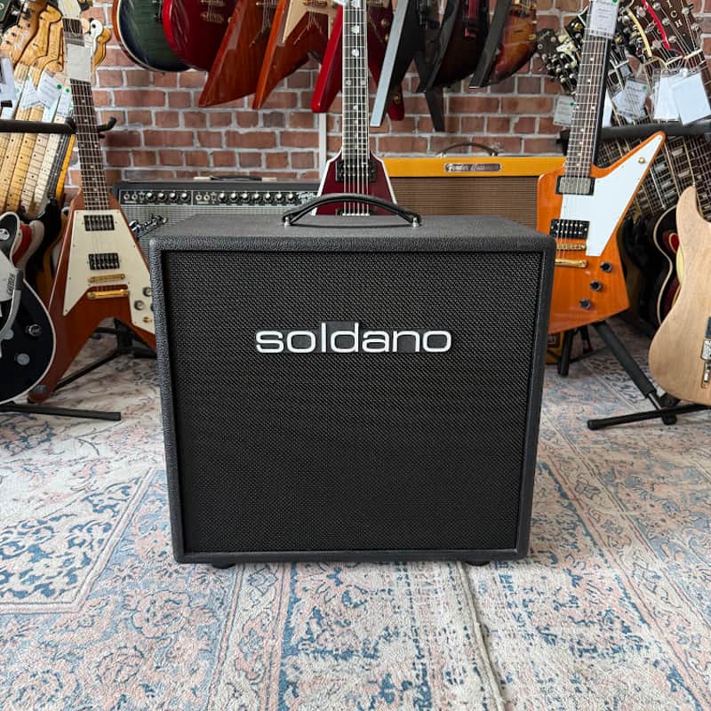 Used Soldano 112 1x12-inch Closed-back Extension Cabinet - Black image 1