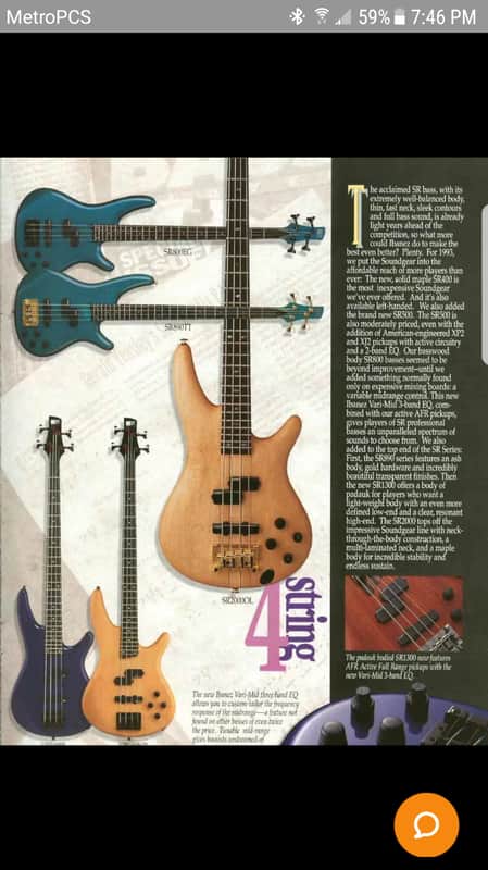 Ibanez SR 890 Bass Guitar - 1992 Made In Japan | Reverb