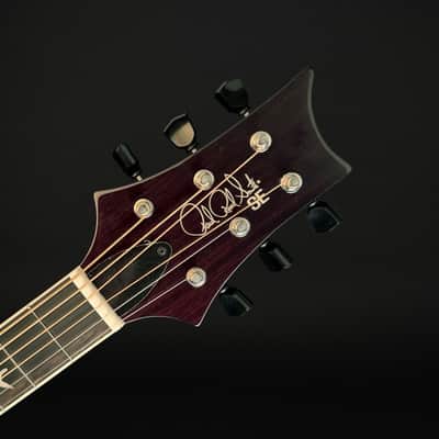 PRS SE P20E Parlor Electro Acoustic, Gloss Black Top, Doghair Back and Sides with Gig Bag image 7