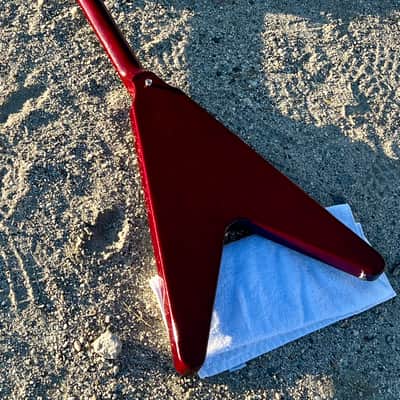 Vintage 1990 Gibson Flying V '67 Reissue Heritage Cherry w/ OHSC image 14