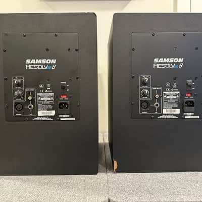 Samson Resolv SE8 8” Studio Monitors Pair + 20ft & 10ft XLR Cables image 2