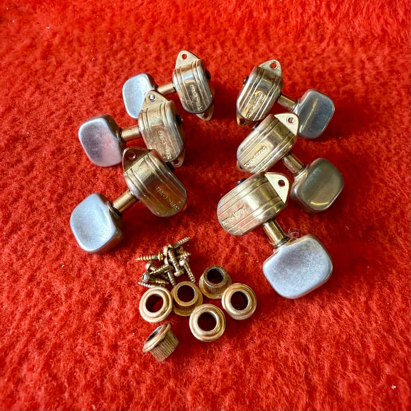 1960 Grover Imperial guitar tuners Gold kidney