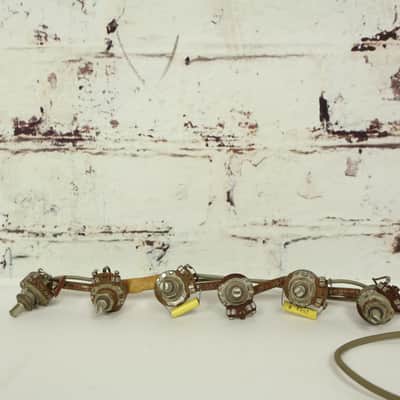 Original 1961 Harmony Rocket Wiring Harness & DeArmond S Style Gold Foil Pickups image 8