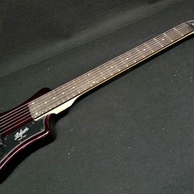 Hofner HCT-SH-RB Shorty Travel Electric Guitar Root Beer Metallic  with Gig Bag image 2