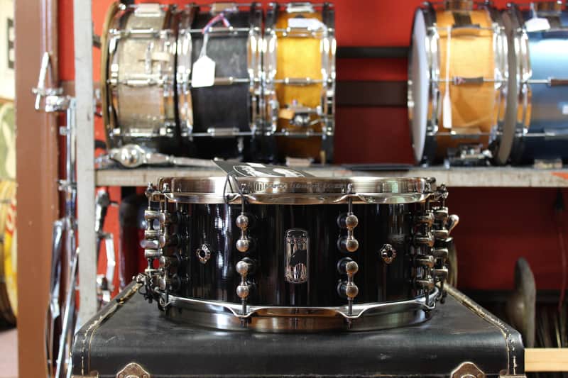 Mapex Black Panther 6x14 Jeff Hamilton Maximus Snare Drum in Piano Black Gloss image 1