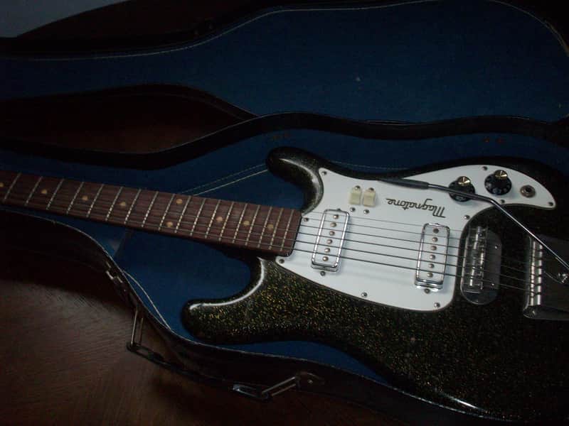 Magnatone Starstream X-5 Zephyr 1964 - 1966 - Black Sparkle image 1
