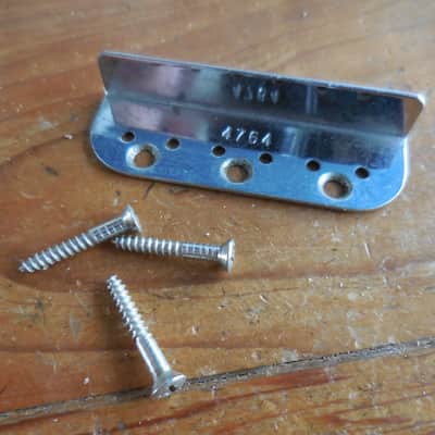 Fender 1950's Lap Steel Tailpiece and Bridge plate with Serial Number image 1
