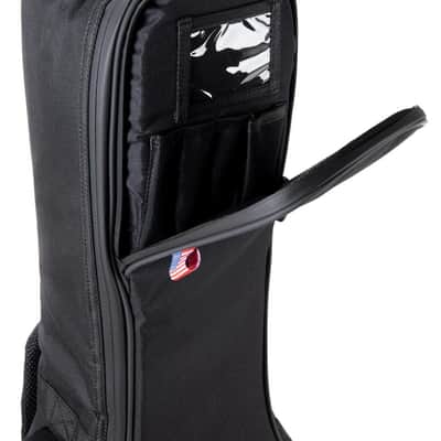Ovation Mid/Deep Bowl & 12-String Guitar Gig Bag w/ Back Strap - Black image 7