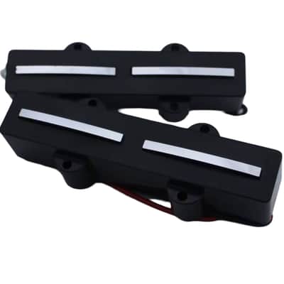 1 Set Ceramic Double Blades Jazz Bass Style Pickups image 2