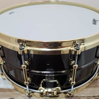 Ludwig *Pre-Order* LB417BT *Custom* 6.5x14" "Brass On Brass" Black Beauty 10-Lug Snare Drum | Made in the USA | NEW | Special Order | Authorized Dealer image 3