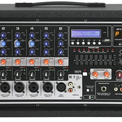 Peavey PVI6500 6-Channel Powered Mixer, 400W image 3