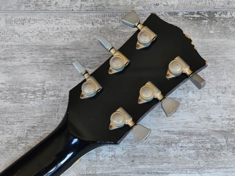 1976 Aria Pro II Japan LC-500 Les Paul Custom (Black/Ebony) | Reverb