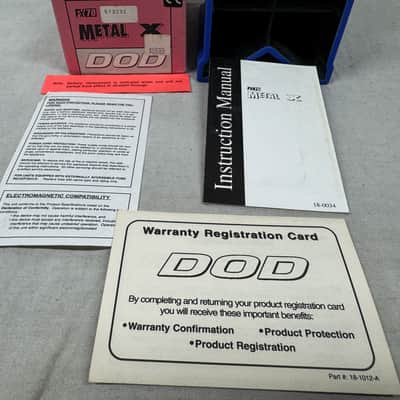 DOD FX70 Metal X Distortion Pedal with Box image 2