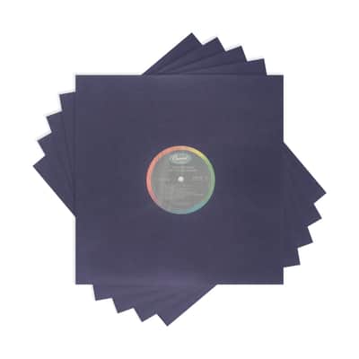 (100) 12" Blue Paper Plastic Record Heavyweight Polylined Inner Sleeves 12IABL image 11