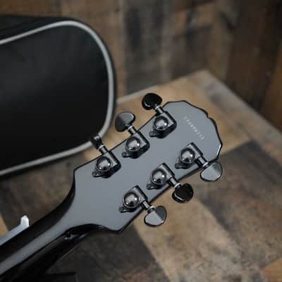 Epiphone by Gibson Les Paul LP Baritone 2004 Iron Cross Silver and Black Limited Edition 28" Scale image 9