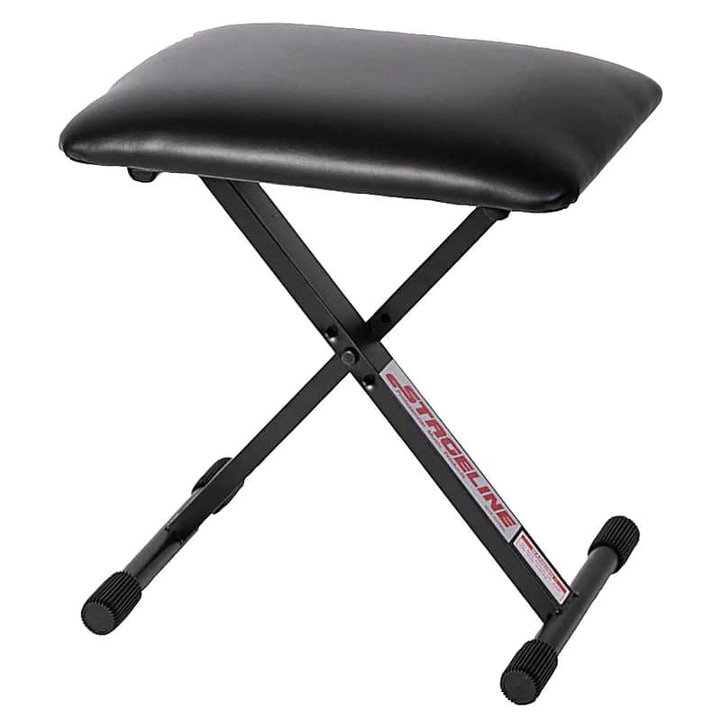 Stageline KB40 Adjustable X-Style Padded Keyboard Bench image 1