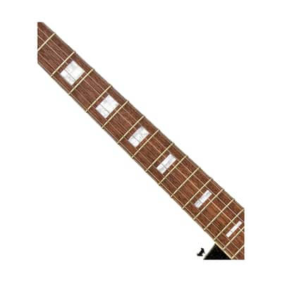 Silvertone 1423 Series Single Cut Guitar - Black Gold Flake image 3
