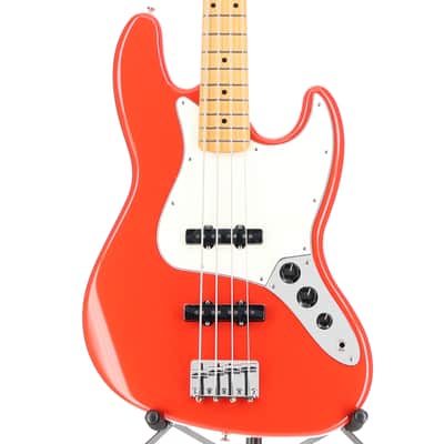 Fender Player II Jazz Bass, Maple Fingerboard, Coral Red (B11)(24713) (24713) image 1