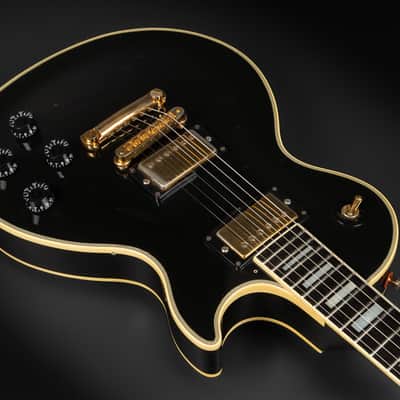 1989 Gibson Les Paul Custom - Ebony | USA Vintage Post Norlin Good Wood Era Bill Lawrence Humbucker HB-R/HB-L Humbucker Pickups Gold Hardware | Case image 9