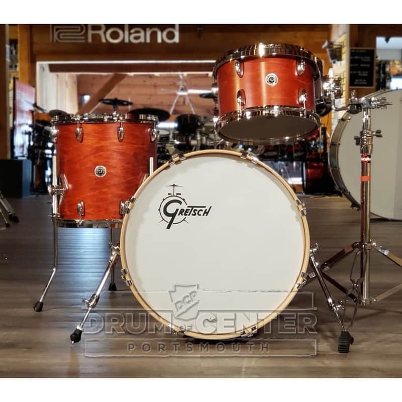 Gretsch Brooklyn 3pc Drum Set Satin Burnt Orange image 1