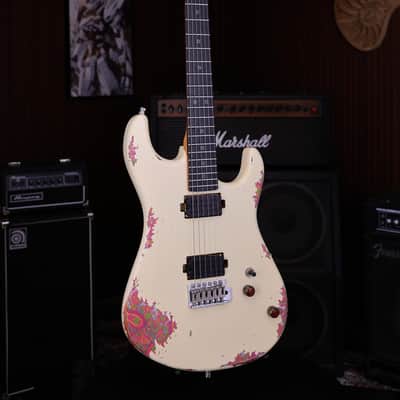 Cream Over Paisley HH Strat by Dhatarattha image 6