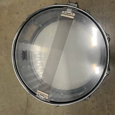Pearl CS1450 Chad Smith Signature 14x5" Steel Snare Drum 2010s - Black Nickel image 3