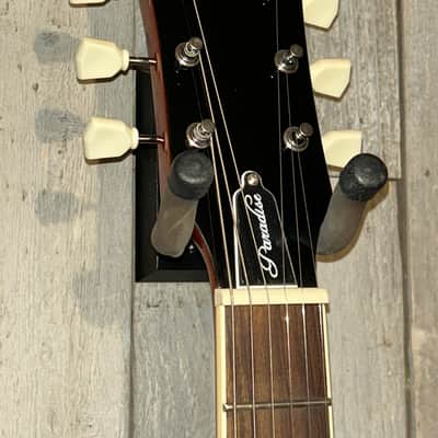 NEW Vintage V100-AFD Reissued Paradise Series Single Cut - Flamed Amber, Support Small Business and Buy It Here! image 6