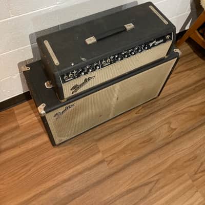 Fender Bandmaster 40-Watt 2-Channel 2x12" Piggyback Guitar Amp 1966 - Black Panel image 5
