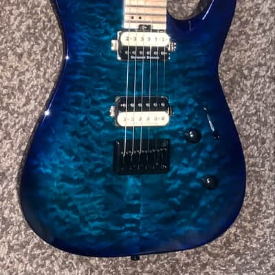 Jackson Pro Series DK2MQHT Dinky 2013 - 2014 - Chlorine Burst Electric guitar made in Mexico Seymour Duncans image 4