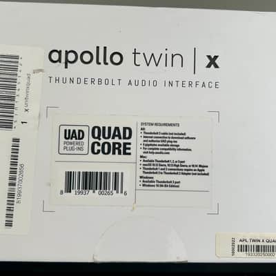 Universal Audio Apollo Twin X QUAD Thunderbolt 3 Audio Interface 2019 - Present - Gray image 4