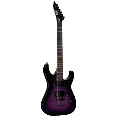 ESP LTD M-200DX Electric Guitar, Purple Burst image 2
