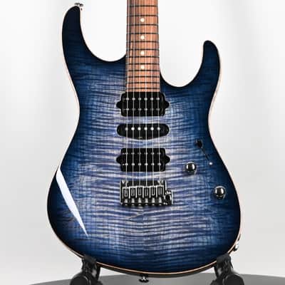 Suhr Modern Plus Electric Guitar- Faded Trans Whale Blue Burst 2026 (93560) image 1