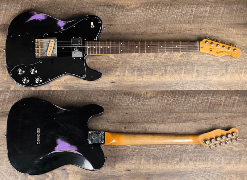 MyDream Partcaster Custom Built - Relic Black over Purple Custom 72 image 1
