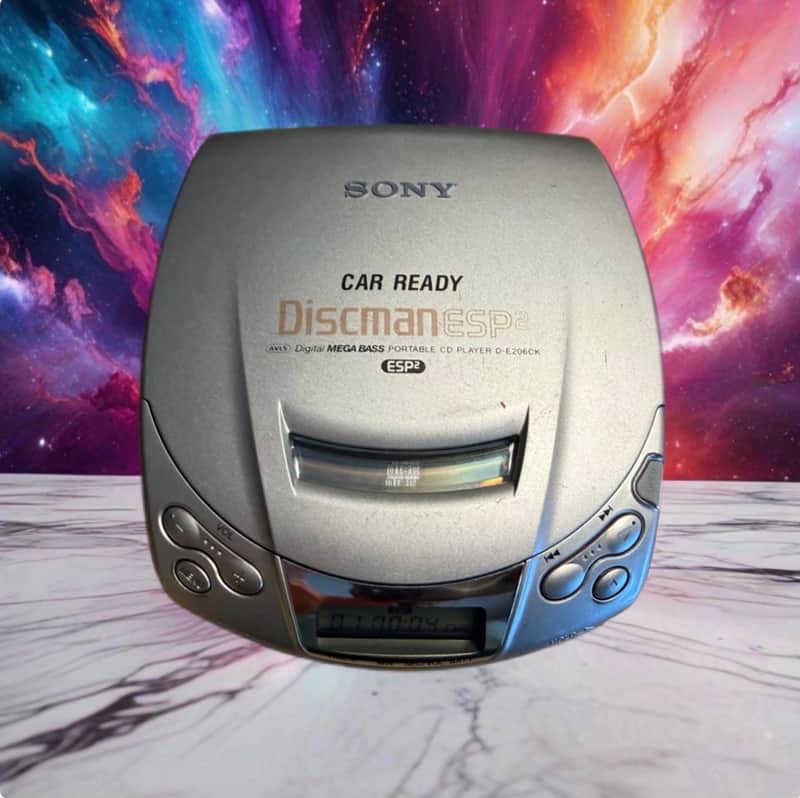 Sony Discman Car Ready ESP2 Digital Mega Bass Portable CD Player D-E206CK Works