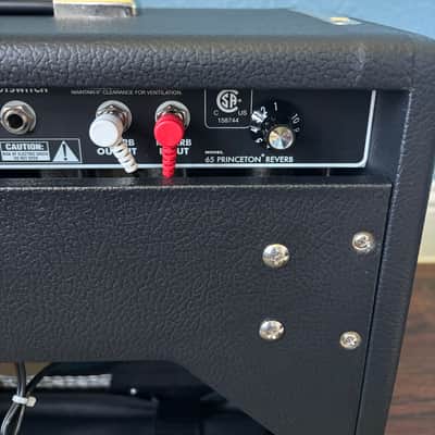 Fender '65 Princeton Reverb 12-watt 1 x 10-inch Tube Combo Amp - Black Tolex/Silver Grille, Sweetwater Exclusive Mod Shop image 8