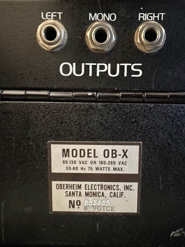 Oberheim OB-X 8-voice synthesizer w/ Encore MIDI 1979-80 - Black image 1