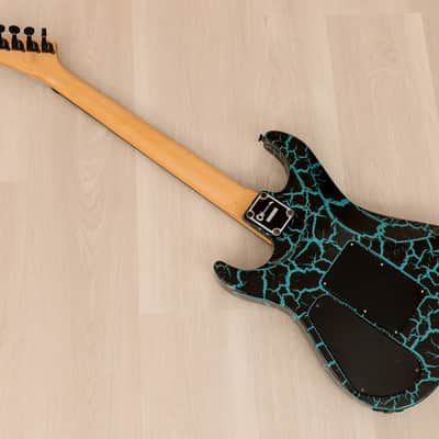 1980s Charvel by Jackson Dinky Custom DK-085-SSH Blue Crackle