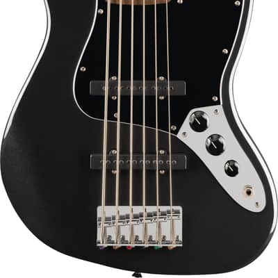 Fender SQUIER AFFINITY SERIES JAZZ BASS VI 6 String Electric Bass Guitar (Black Metallic) image 1