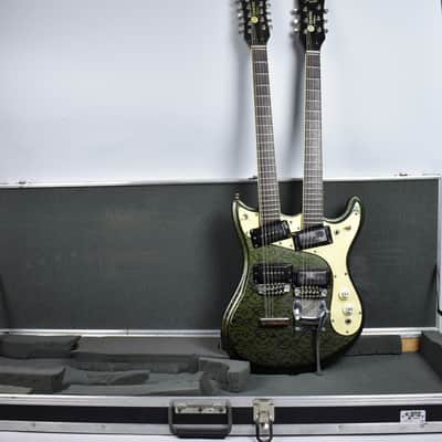 1966 Mosrite Double Neck 6/12 Rare 1 of 1 Custom Snake Skin w/OHSC image 1