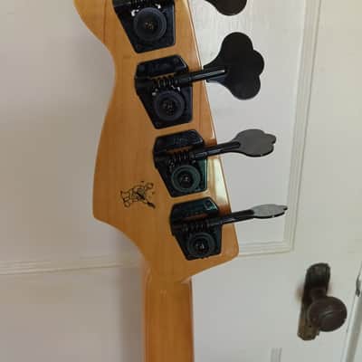 Warmoth Custom P-J Bass - Curly Maple Top - Honey Burst Gloss - Seymour Duncan - Mint image 5